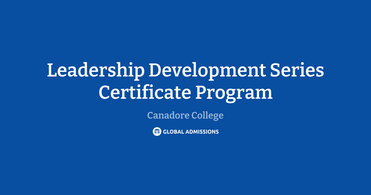 Leadership Development Series Certificate Program at Canadore College ...