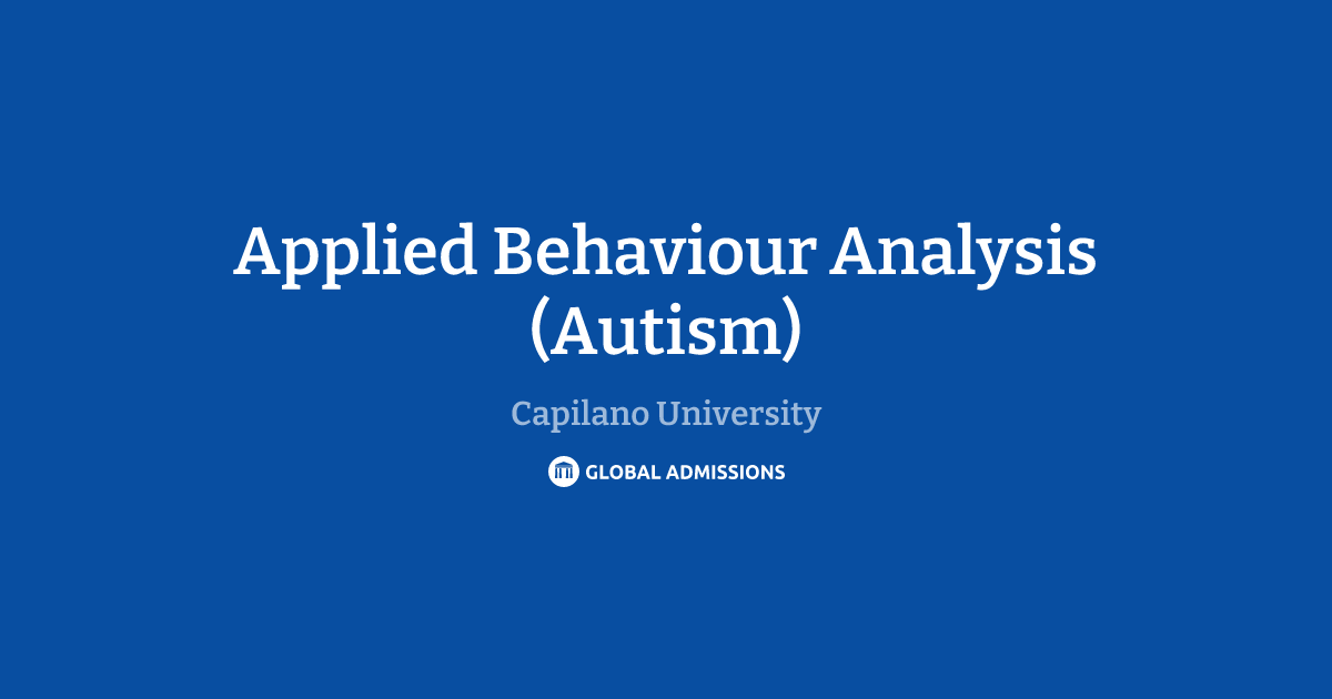 Applied Behaviour Analysis (Autism) at Capilano University | Global ...