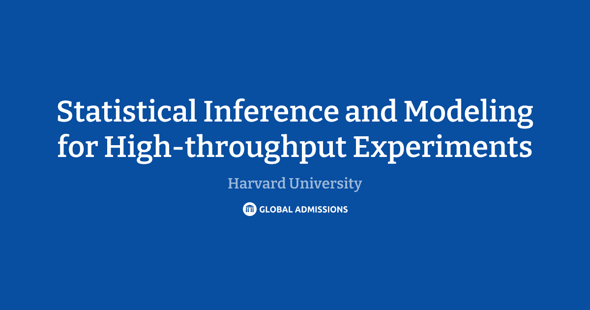 Statistical Inference and Modeling for High-throughput Experiments at ...