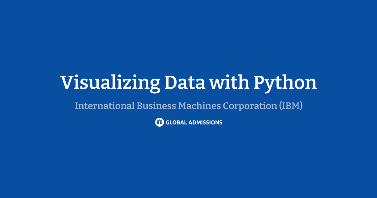 Visualizing Data with Python at International Business Machines ...