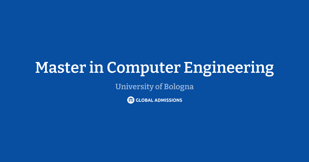 Master in Computer Engineering at University of Bologna | Global Admissions