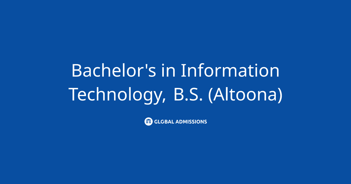 Bachelor's in Information Technology, B.S. (Altoona) at Penn State
