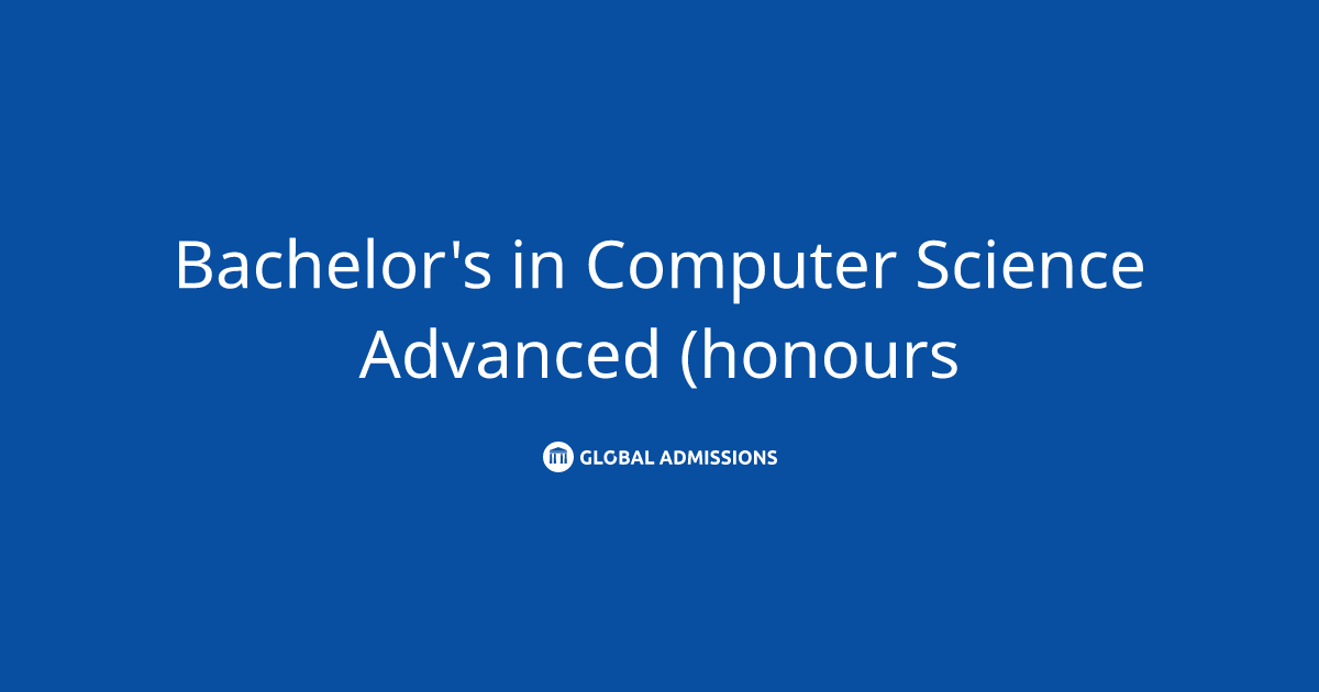 Bachelor's in Computer Science Advanced (honours) at Monash University ...