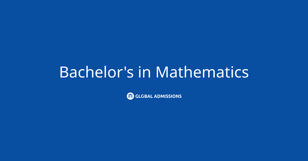 Bachelor's in Mathematics at University of Illinois Urbana-Champaign ...