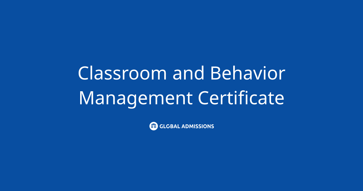 Classroom and Behavior Management Certificate at Midland University Classroom and Behavior Management Certificate at Midland University
