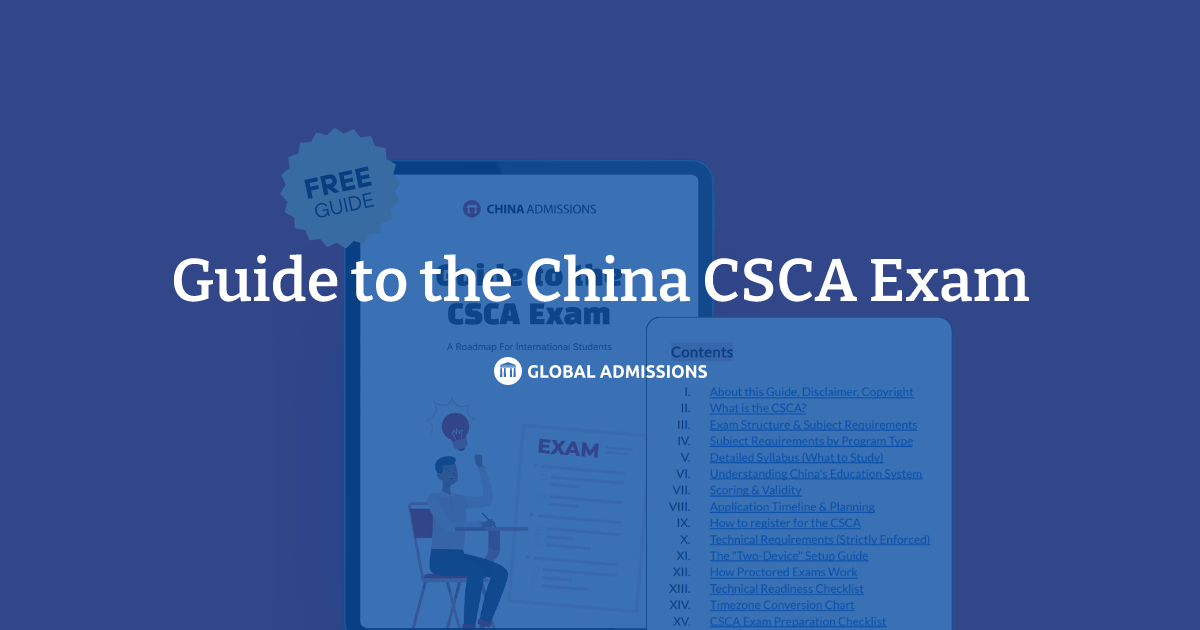 Guide to the China CSCA Exam | Global Admissions