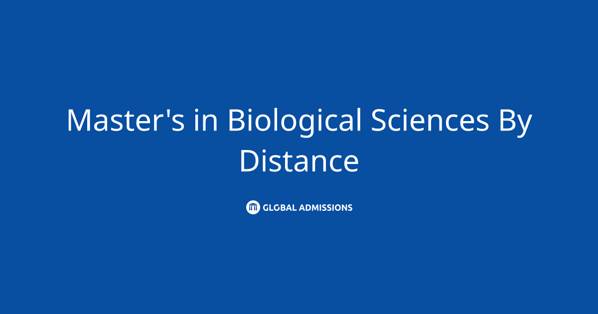 Master's in Biological Sciences By Distance at University of Reading ...