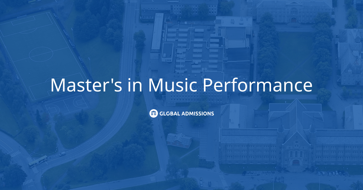 Master's in Music Performance at Norwegian University of Science