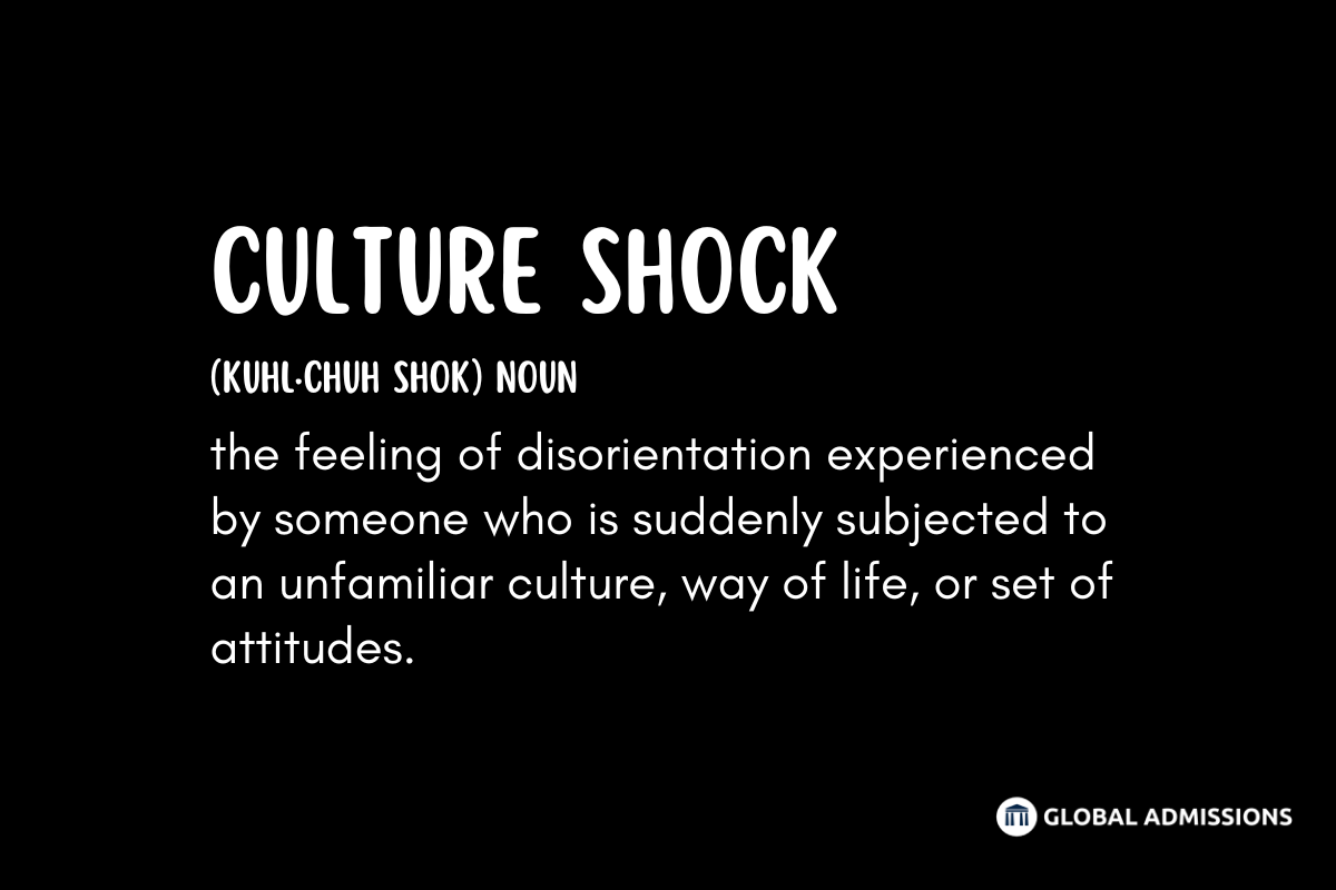 Definition of culture shock; the feeling of disorientation experienced by someone who is suddenly subjected to an unfamiliar culture, way of life, or set of attitudes. 
